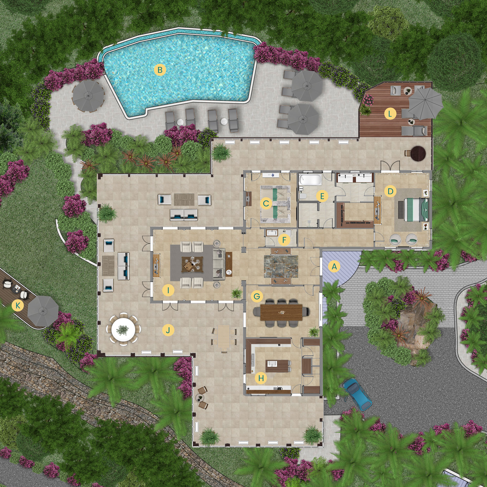 Main Villa site plan