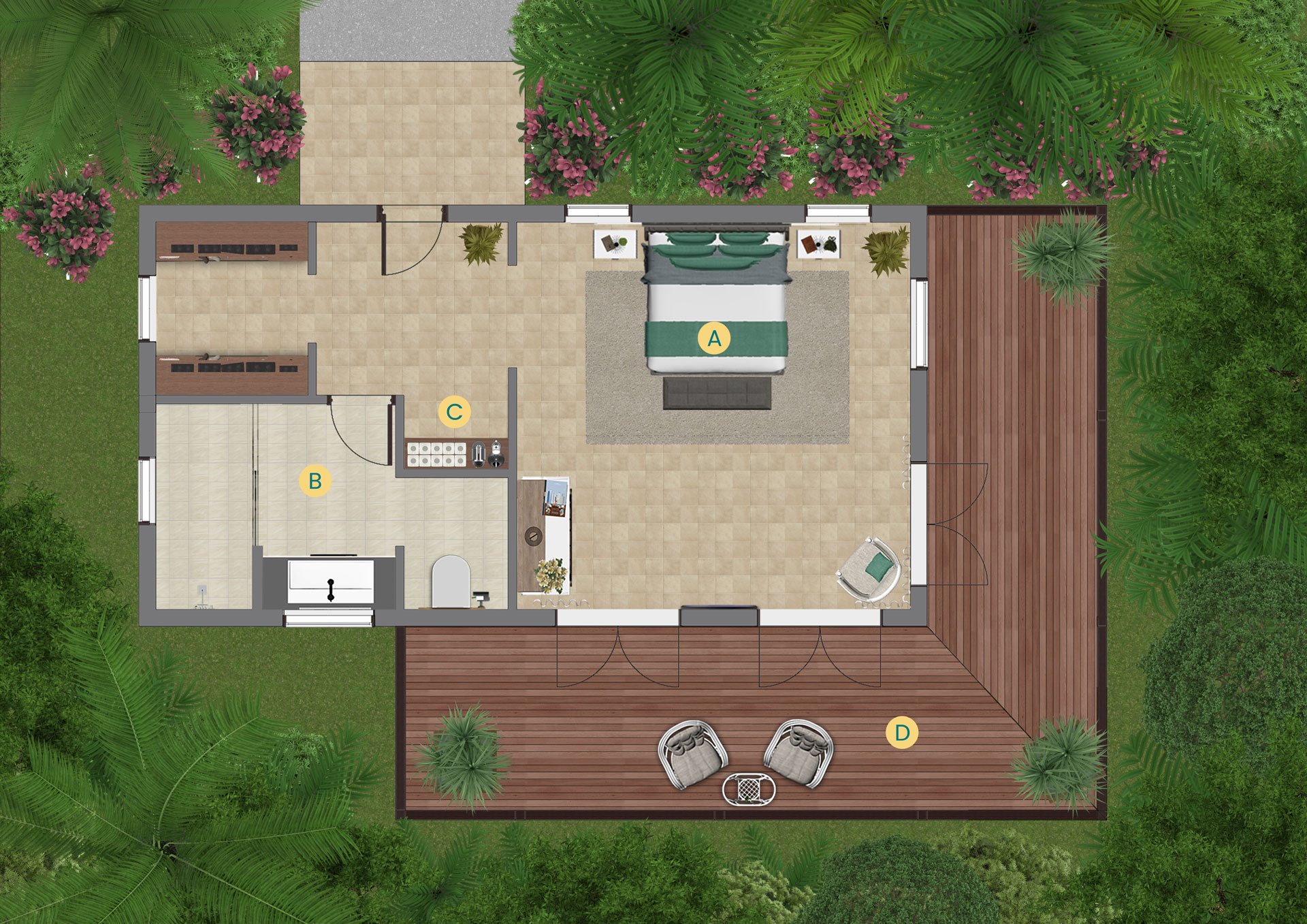 The Palm Villa Site Plan